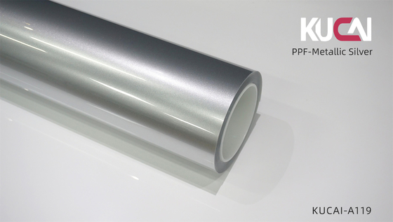 Niestandardowy TPU Self Healing Paint Film Ochronny Metaliczny Srebrowy Kolor Bezszwowy Owinięcie