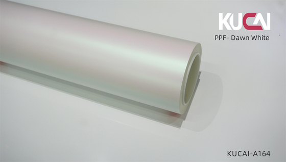 5 stóp x 49 stóp Matte Protective Paint Film Dawn Biały kolor, TPU Automotive PPF